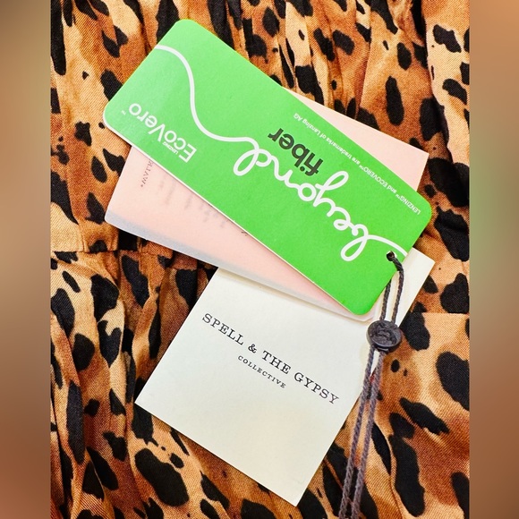 NWT Spell & the Gypsy Collective Tan Saphari Unicorn Tears Sundress - Picture 17 of 17